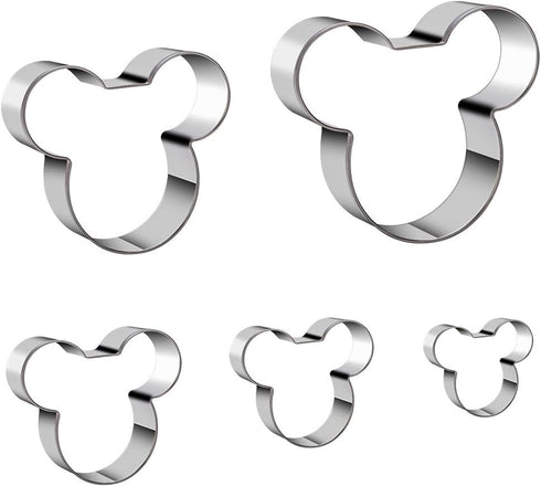 Mouse Cookie Cutter Sandwich Cutters for Kids, Pack of 5 DIY Lunchbox Bento Box Fruit and Vegetable Cutters