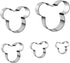 Mouse Cookie Cutter Sandwich Cutters for Kids, Pack of 5 DIY Lunchbox Bento Box Fruit and Vegetable Cutters