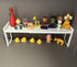 Small Expandable Shelf Organizer, 16~26" Stackable Kitchen Counter Rack for Narrow Space Storage, White