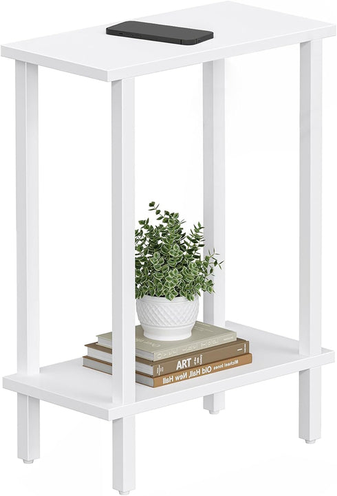 TUTOTAK Small Side Table, Narrow End Table, Skinny Sofa Table, Slim Nightstand,
