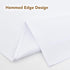 36x36 Inch, 20-28 Inch, NEWISHER White Square Tablecloth Heavy Duty Polyester Fabric Table Cloth for Tables Washable