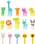 Tegg 30PCS Cute Animal Bento Decoration Food Picks Forks Skewers for Lunch Box Mini Cartoon Toothpicks