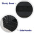 6 Pack Black Plastic Pantry Weave Storage Basket Bin
