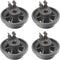 4581DD3003B Lower Dishrack Roller Assembly for L-G Dishwasher Wheels, 4 Pack