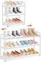 Expandable Shoe Rack Small Shoe Shelf Storage for 12 Pair Sneaker and