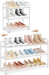 Expandable Shoe Rack Small Shoe Shelf Storage for 12 Pair Sneaker and
