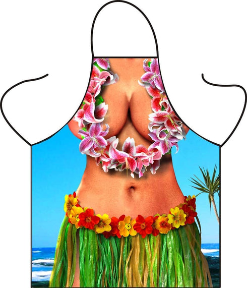 Funny Adult Bib Apron for Cooking, BBQ, Baking, Grilling - Kitchen Sexy Women Bikini Lady Comic Character Costume