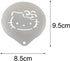 Lofekea Stainless Steel Powder Shakers, 16PCS Barista Stencils for Coffee Decorating and Baking