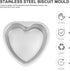 Luxshiny 5pcs Mini Heart Cake Pans, 4 Inch Aluminium Bakeware for Wedding, Birthday, Valentine’s Day