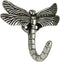 Franklin Brass Dragonfly Single Wall Hooks, 1-Prong Antique Pewter, Decorative Wall Mount Hanger