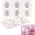 Sakolla Mini Cake Silicone Molds, 3-tiered Baking Pans for Cakes, Pudding, Jelly, Chocolate, Desserts (Set of 2)