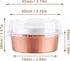 Eusoar Cupcake Cups with Lids, 5oz 50pcs Foil Desserts Cupcake Flan, Cheesecake Custard Cake Cups