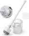 BOOMJOY Toilet Bowl Brush with Holder - Durable Toilet Cleaner Brush with Dense Bristles & Clear Base for Bathroom