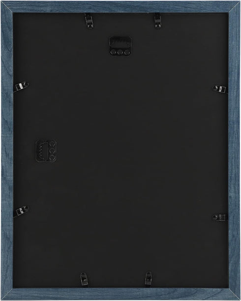 AUEAR 11x14 Picture Frame, Display Pictures 8x10 with Mat or 11x14 Poster Frame, Gallery Wall Photo Frame, Blue