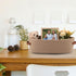 Boho Decor Storage Basket, Woven Decorative Basket for Organizing Countertop and Toilet Paper with Handle