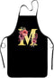 Monogrammed Gifts for Women, A-Z Initial Aprons for Cooking, Baking