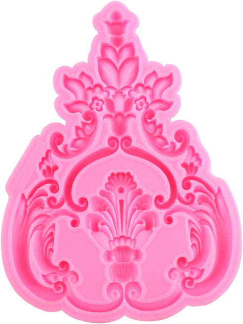 Baroque Silicone Molds Curlicues Scroll Lace Fondant Mold for DIY Cake Decorating, Cupcake Topper, Chocolate Gum Paste