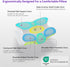 Cervical Memory Foam Pillow, Butterfly Shaped Neck Pillow for Pain Relief Sleeping, Orthopedic Contour Ergonomic