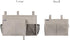 Surblue Bedside Caddy Hanging Organizer Storage Bag for Bunk and Hospital Beds, 4 Pockets and 2 Hooks (Gray)