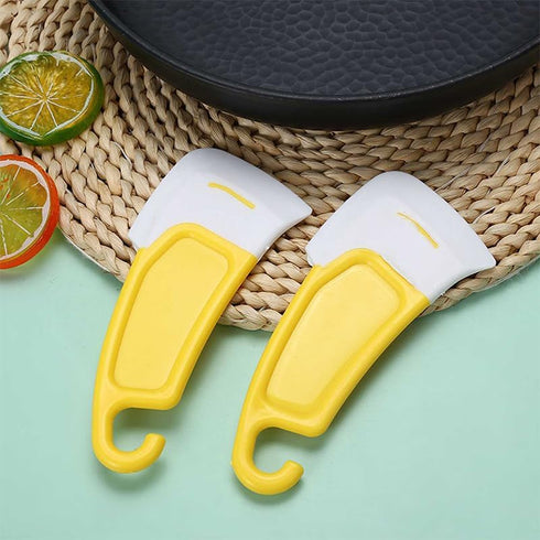 6Pcs Oil-Proof Silicone Pan Scraper, Cleaning Scraper, Non Stick Kitchen Utensil for Dish Cleaning