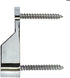 Oval Closet Rod End Supports, Screw on Type, 15mm x 30mm, Polished Chrome, 2 Pack