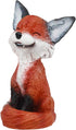 Mulandd YTC Brown and Black Smiling Fox TeeHee Themed Decorative Figurine Statue
