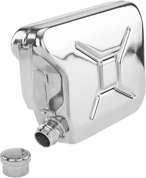 Fairly Odd Novelties Gas Can Flask, 4oz Funny Retro Novelty Drink Holder, Gag Gift, Silver