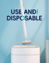 48 (2 Brush+48 Disposable Toilet Cleaning System - Toilet Wand Kit with High-Performance Refills, Wall Mounted Brush