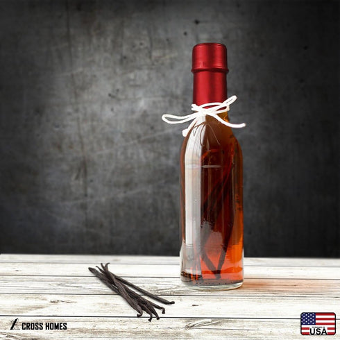 CROSS HOMES 3oz Woozy 30) Hot Sauce Bottles, Empty Clear Glass Bottles with Shrink Capsules, Small Wine Bottle