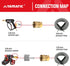 YAMATIC Pressure Washer Quick Connect,3/8 Quick Connect Fitting, 3/8'' Female NPT x 3/8'' Quick Connect, 3/8" Inch Brass Female Quick Connect Coupler, Power Washer Coupler, Rated 5000 PSI (2 PCS)