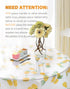 VeeCano 16 Inch 2Pcs Round Clear Plastic Table Protector Cover PVC Vinyl Desk Pad Mat Waterproof Non-Slip Easy Clean