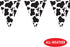 Cow Print Pennant Banner, Party Accessory (1 Count)