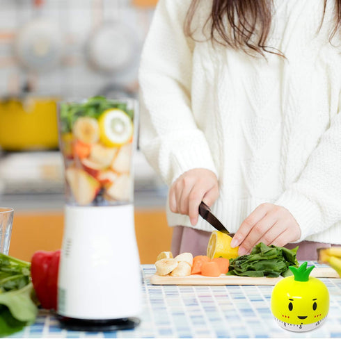 yueton Cute Vegetables 60 Minutes Mechanical Timer for Kitchen Alarm, Home Desktop Decor, Temporizador
