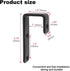 8 Pack Bunk Bed Ladder Hooks, Vinyl Coated Iron Heavy Duty Hook Brackets for Bed Decoration Tool