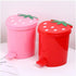 2PCS 1 2 20 3D Strawberry Trash Can, Gallon Small Trash Cans Cutecore Room Decor Kawaii Cute Trash Can for Bedroom
