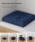 300 lbs 15 Inches) OS MOTOR Folding Storage Ottoman Bench, Multi-Functional Ottoman Footrest, End of Bed Bench, Storage