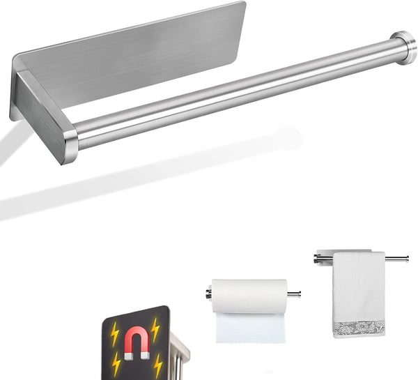 Paper Towel Holders Magnetic Steel Brushed Towel Roll Holders with Strong Magnetic