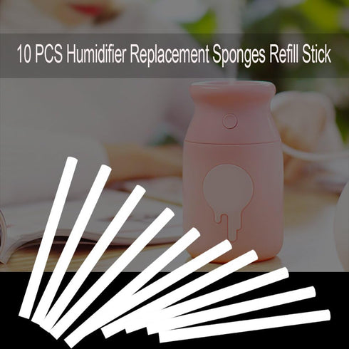Filter Cotton Sticks | 10 Packs Mini Portable Replacement Wicks for USB Humidifier Diffuser