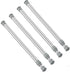 AIZESI Short Spring Tension Curtain Rod, Silver, 16"-28" (4 Pcs)