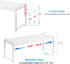 X-cosrack 2 Pack Counter 22 lbs Length:20.5" Expandable Kitchen Cabinet Shelves Organizers, Stackable Adjustable Small
