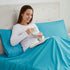 Nestl Beach Blue King Pillowcase Set - 2 Pieces, 20x40 Inches, Soft Microfiber for Comfort