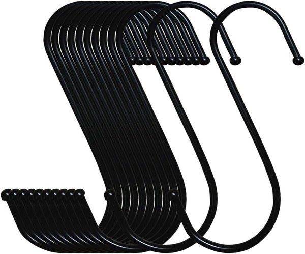 10 Pack Extra Large S Shape Hooks - 4.7 Inches Heavy-Duty Metal Hanging Hooks for Kitchenware, Bathroom, and Gardening