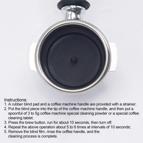 Espresso Blind Filter, Rubber Blind Insert Backflush Disk for 50 mm Espresso Machines