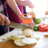 4 Pieces Stainless Steel Onion Holder Slicer for Vegetable Tomato Cutter, 4 Colors