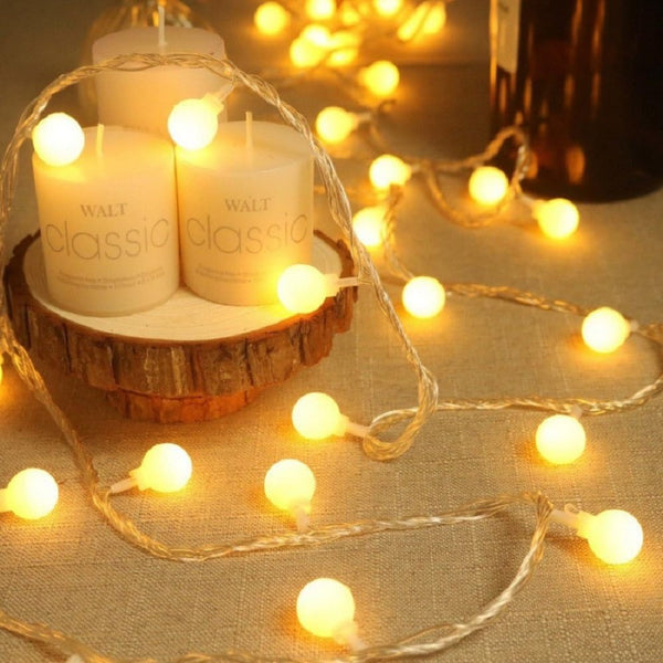 WFGGEH Globe USB String Lights, 20ft 40 LED Globe USB Powered Fairy Lights