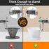Segarty Pour Over Coffee Dripper, 1 Set White Collapsible Silicone Dripper with Storage Bag, Single Cup Slow Brewer