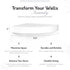 InPlace Shelving 0191806 11.8-Inch Wide Floating Corner Wall Shelf, White