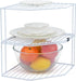 AKAZA 2Pcs 2-Tier Counter Corner Stackable Organizer Shelf for Kitchen - Cabinet Storage Shelf Rack, ShelvesKitchen