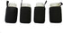 Masun Mason Jar Sleeve - Wide and Regular Mouth Quart Jars (Black 4 Pack)