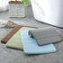 Flamingo P Memory Foam Shower Bathroom Mat Rug, Soft Non-Slip Bath Mats, Machine Washable, 24x17 Inches, Aqua Green